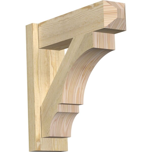Ekena Millwork Balboa Rough Sawn Craftsman Outlooker, Douglas Fir, 6"W x 20"D x 20"H OUT06X20X20BOA04RDF - main